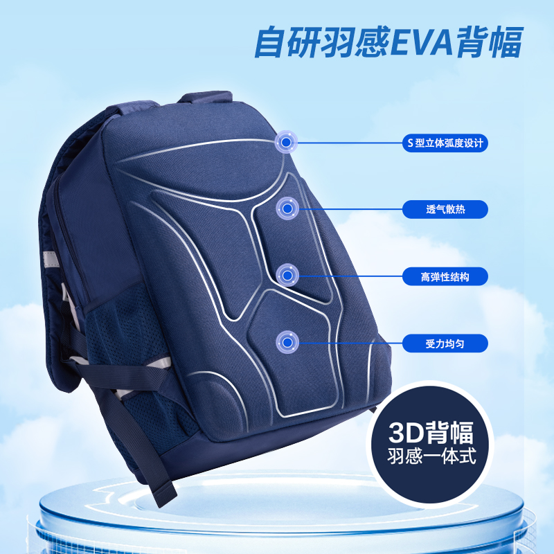 纵横BB148运动benetil系列撞色学生书包(蓝)(个)