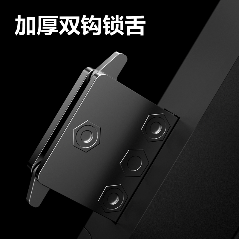 纵横AL101分体式玻璃门锁(黑)(盒)