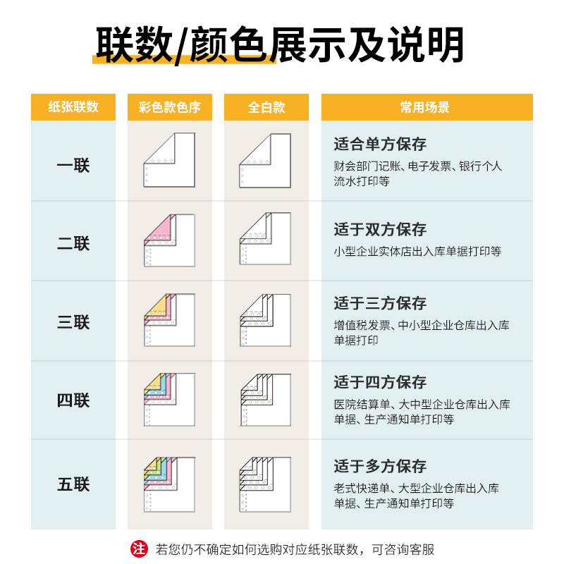 纵横波罗海BL241-5电脑打印纸(1/2CS彩色撕边)(500页/盒)