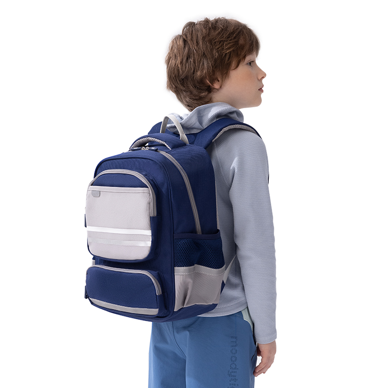 纵横BB160中号拼色高性价比学生书包(M-蓝)(个)