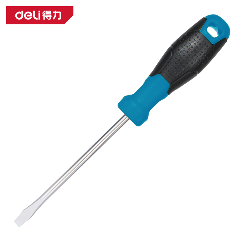 deli纵横DW1600鱼雷柄一字螺丝批6x100mmSUP11(蓝)(把)