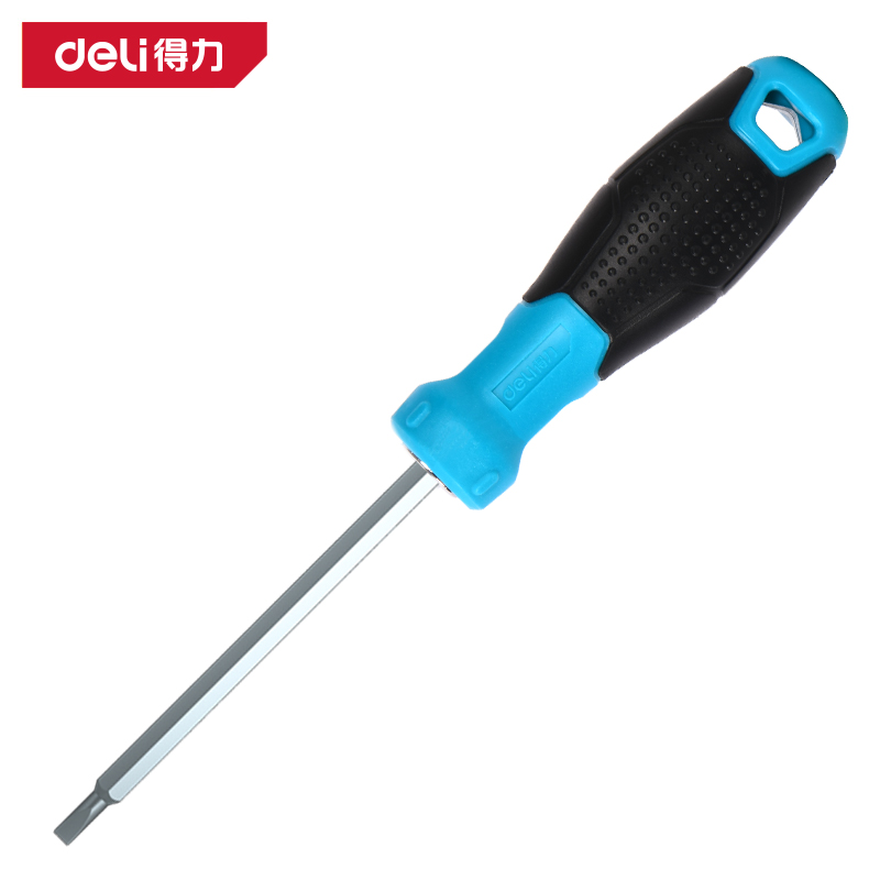 deli纵横DW1640两用螺丝批6/PH2x100mm铬钒钢(蓝)(把)