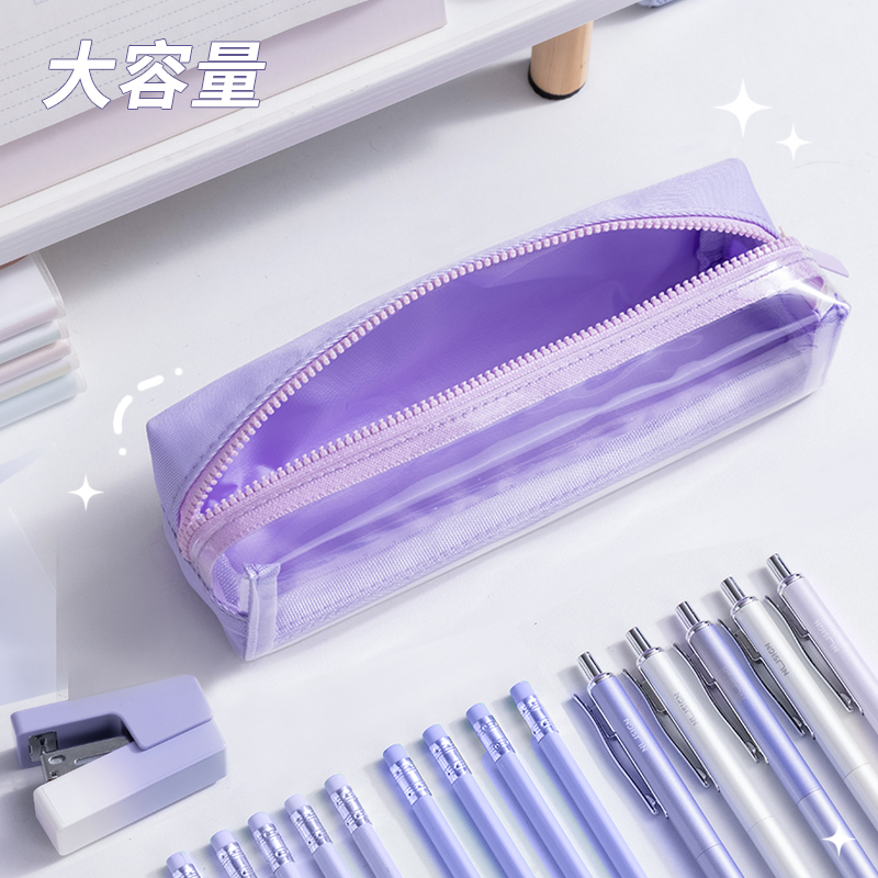 纵横66683A少女心博物馆小方包多用途笔袋(米-少女心博物馆)(个)