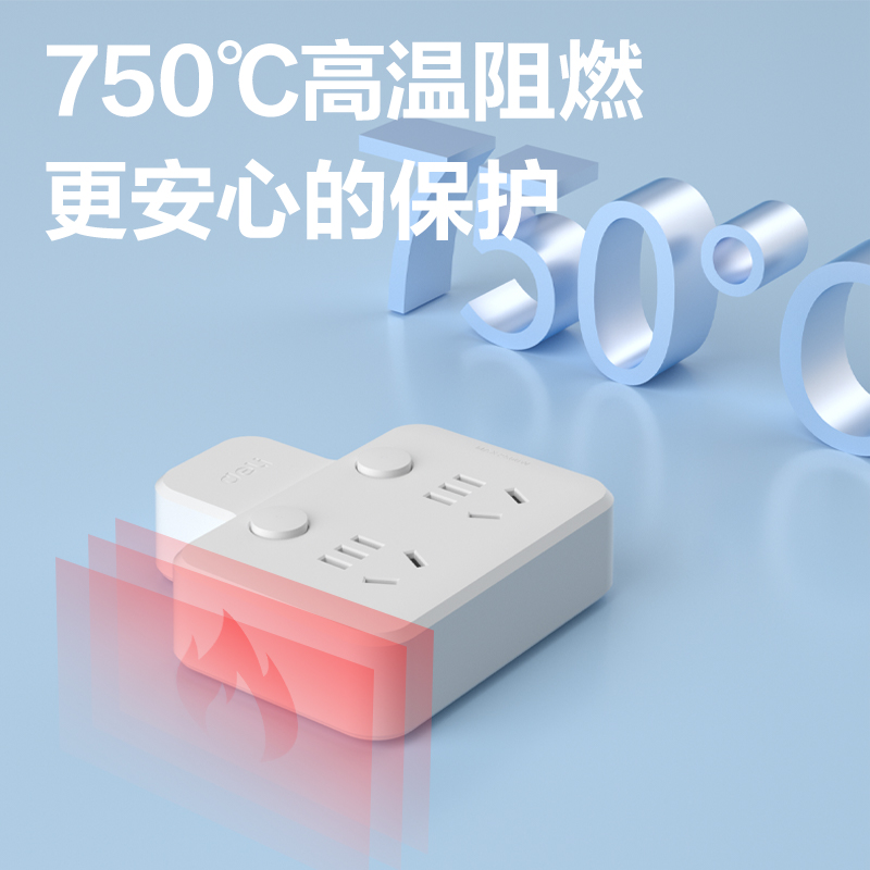 纵横LU5007品字型插座_2组_彩盒(白)(个)