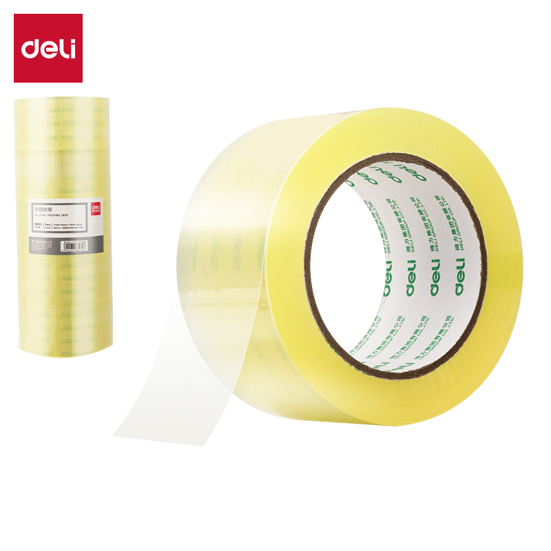 纵横JD414封箱胶带60mm*100m*50μm(高透透明黄)(5卷/筒)