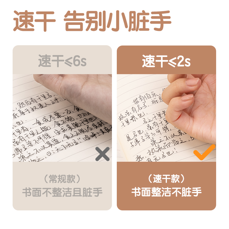 纵横S11-D速干按动商务中性笔0.5mm子弹头(黑)(支)