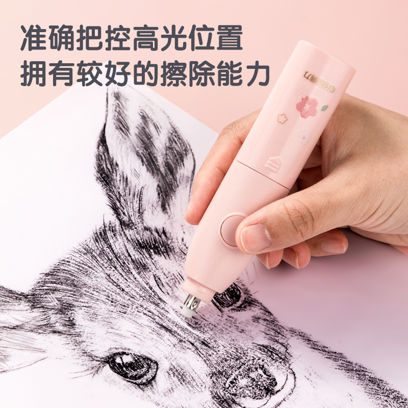 纵横68918A古风女孩电动文具套装(樱花粉)(盒)