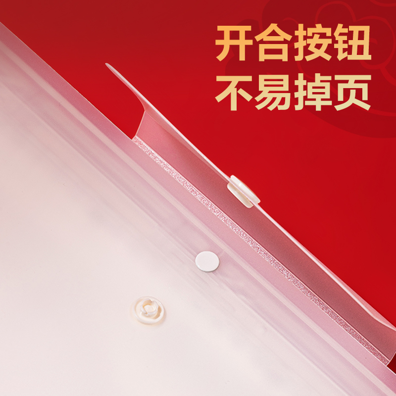 纵横PQ326-20连中三元20页活页试卷册(透明)(个)