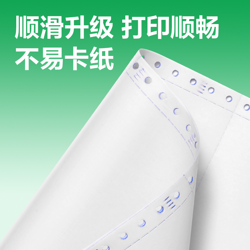 纵横刚果河GGH241-5电脑打印纸(1/3CS彩色撕边)(800页/盒)