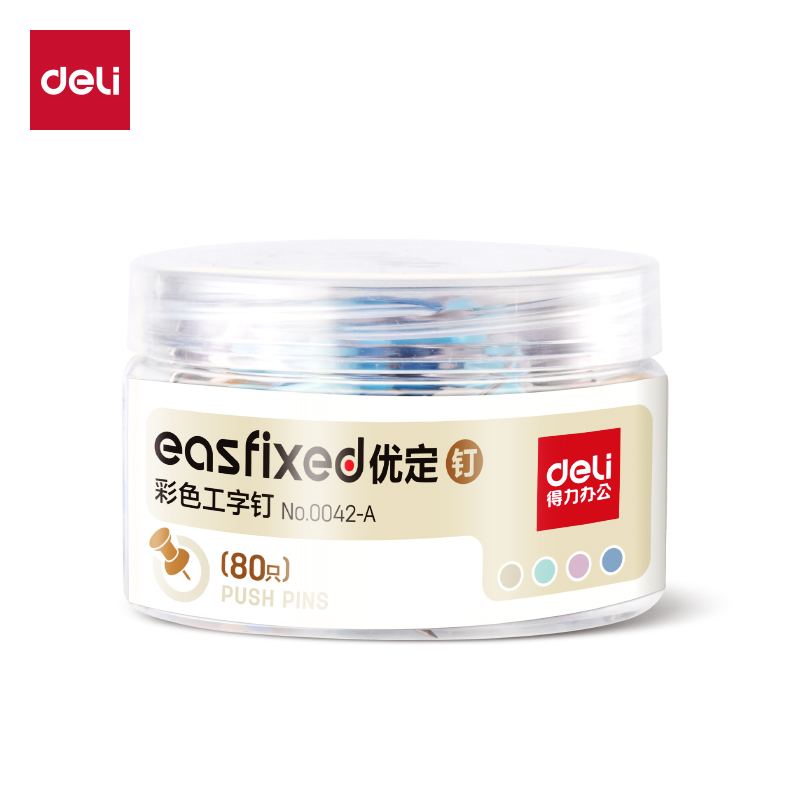 纵横0042-A彩色工字钉(混)(80只/筒)