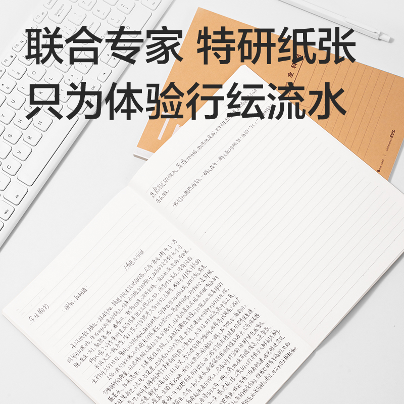 纵横WB540-P行纭纸 牛皮纸学科本无线装订本(分栏)(本)