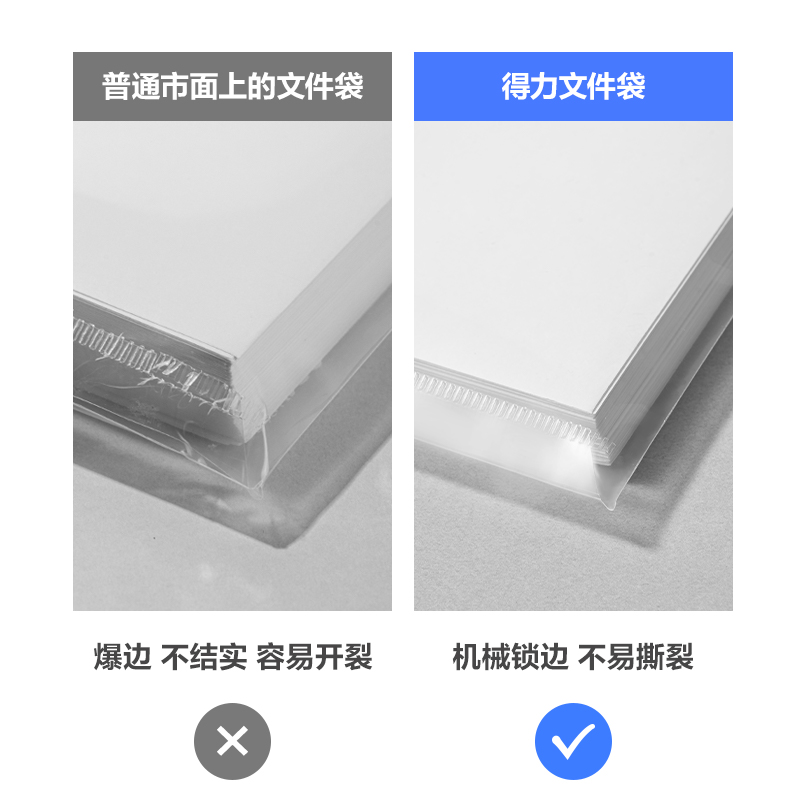纵横PP20_A4线上爆款经济型文件袋(透明)(20个/包)