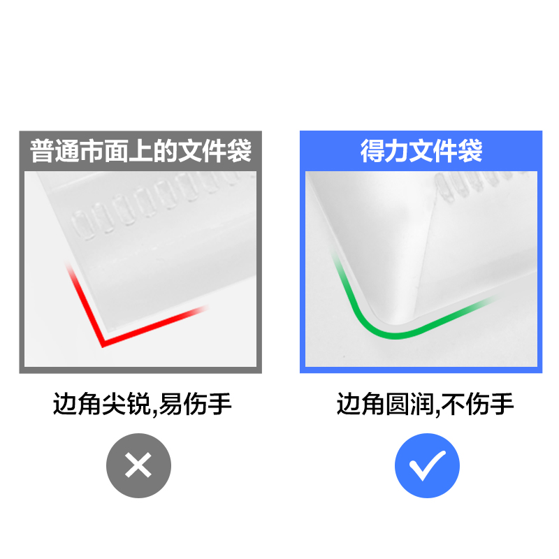 纵横PP20_A4线上爆款经济型文件袋(透明)(20个/包)