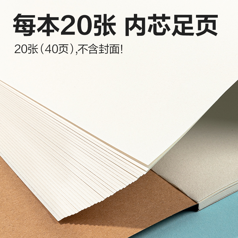 纵横BE20手绘大师胶装牛皮图画本20张-A4(牛皮纸色)(本)