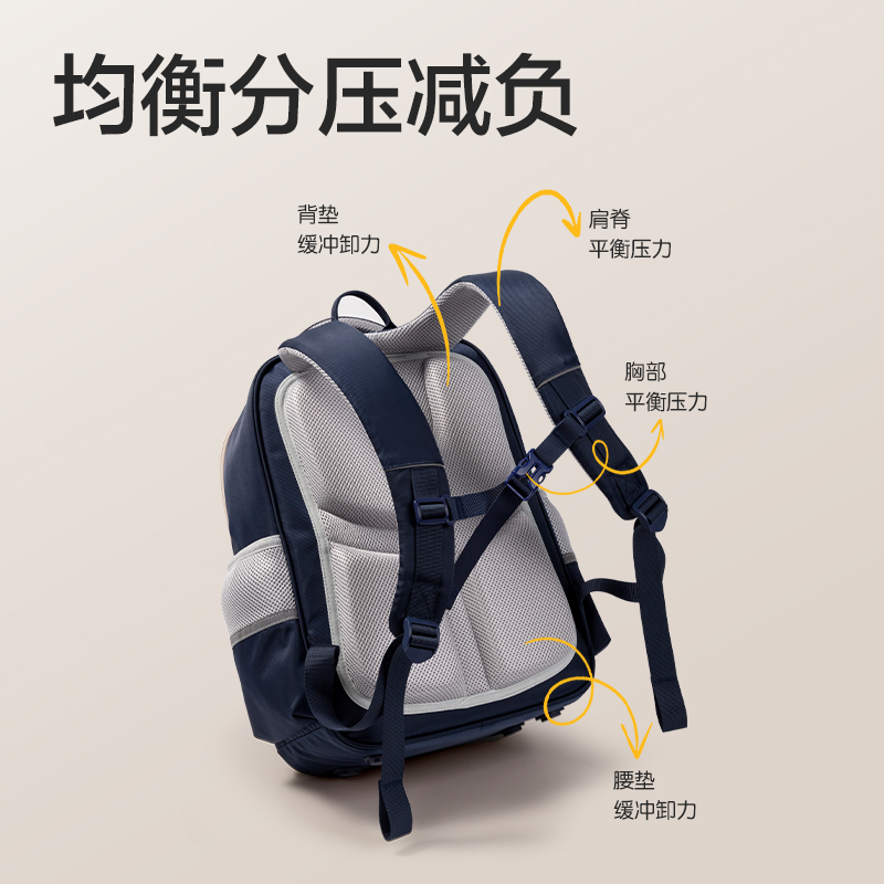 纵横BB135B文墨系列学生书包(蓝)(个)