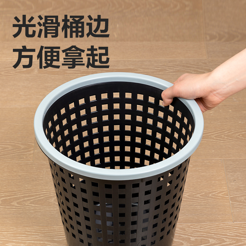 纵横得心PG306垃圾桶塑胶(黑)(个)