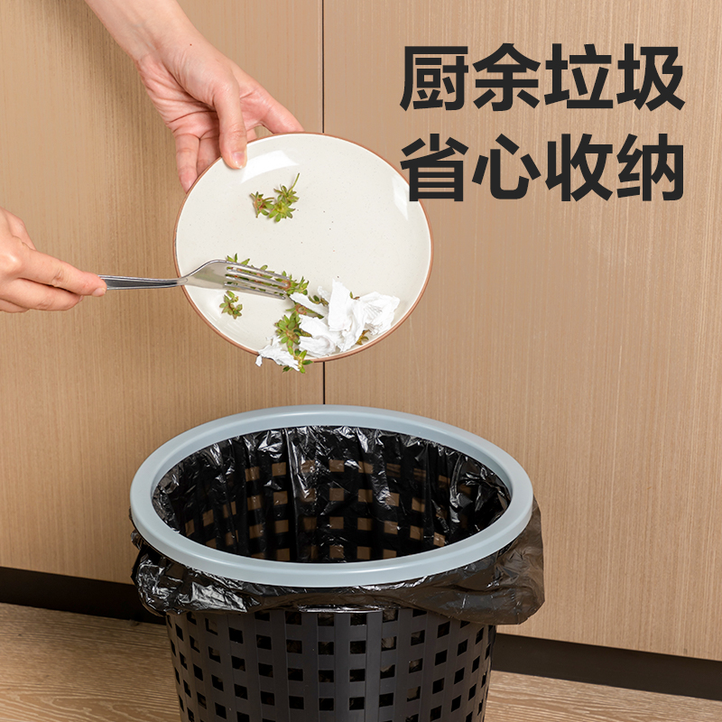 纵横得心PG306垃圾桶塑胶(黑)(个)