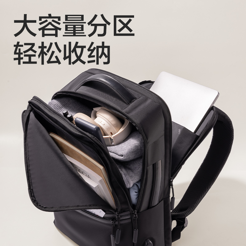 纵横BG121A商务双肩包(黑)(个)