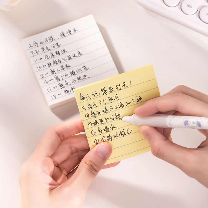 纵横BT300记事贴76mm×76mm100张(白色横线)(本)