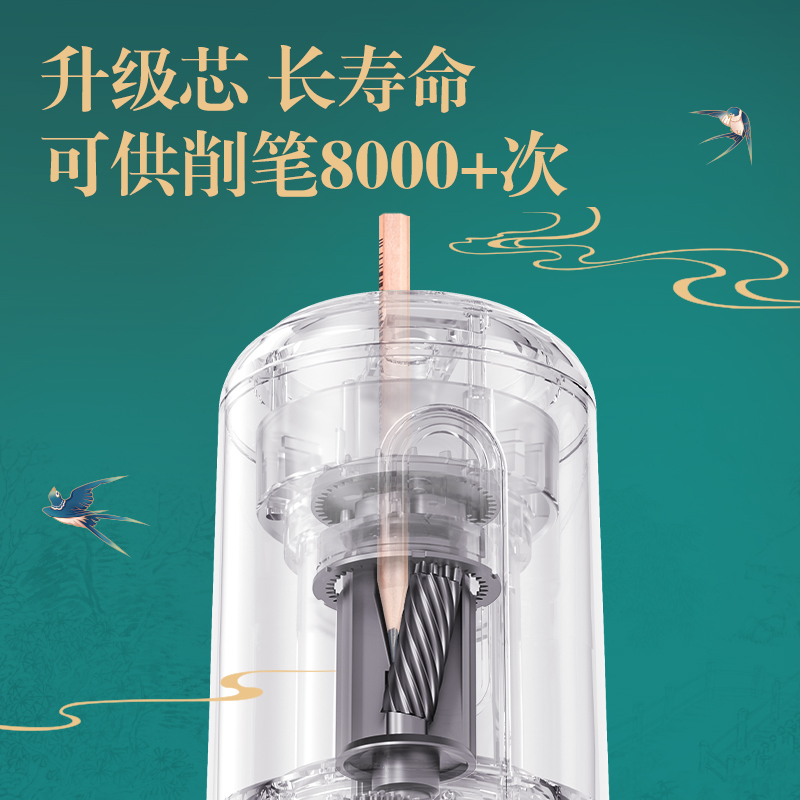 纵横DF82东方文彩大口径电动削笔机(绿色)(台)