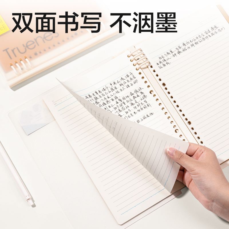 纵横HB540-Q软背脊活页本(行纭纸 牛皮纸笔记本)(本)