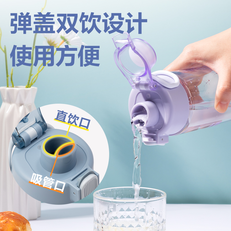 纵横LL308随手杯(弹盖双饮)750mL(混)(中盒单色外箱混色)(1个/盒)