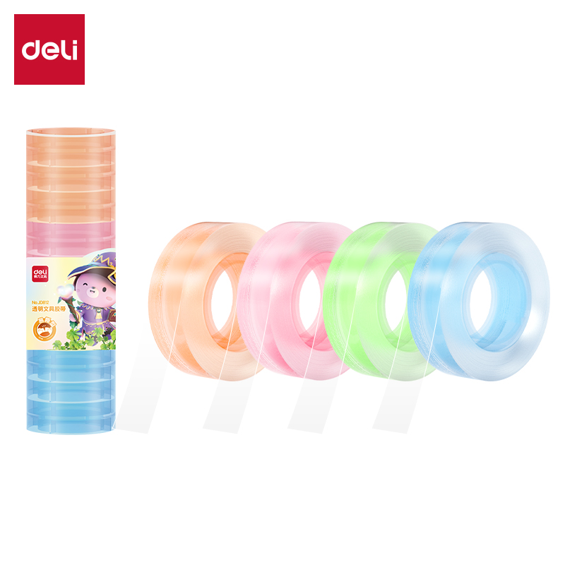纵横JD812彩芯文具胶带12mm*30y*38um(混)(12卷/筒)