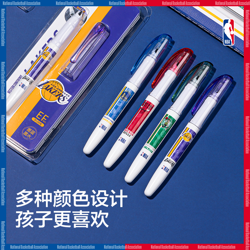 纵横SF540NBA直液式学生钢笔EF暗尖(1笔+1墨囊/卡)(墨蓝)