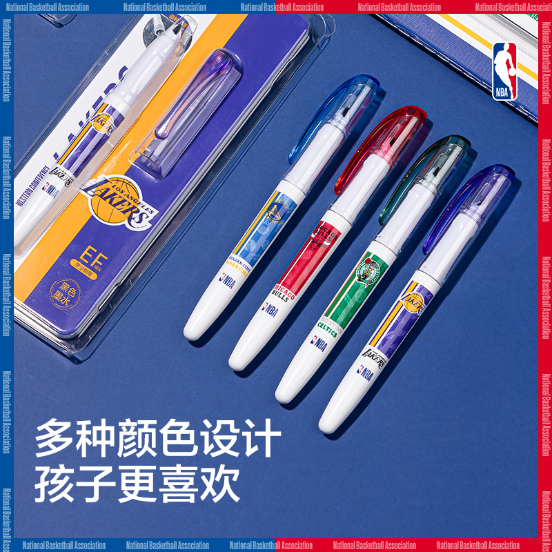 纵横SF540NBA直液式学生钢笔EF暗尖(1笔+1墨囊/卡)(黑)