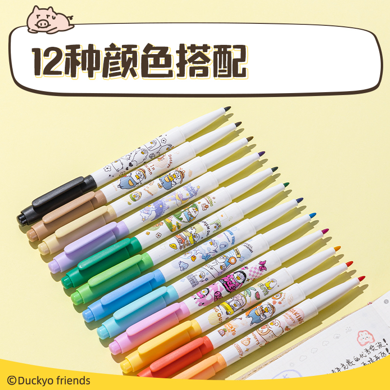 纵横SN102小刘鸭勾线笔(混色)(盒)