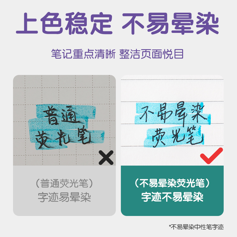 纵横SK191抗晕染双头荧光笔-荧光笔绮彩色系(混)(6支/袋)