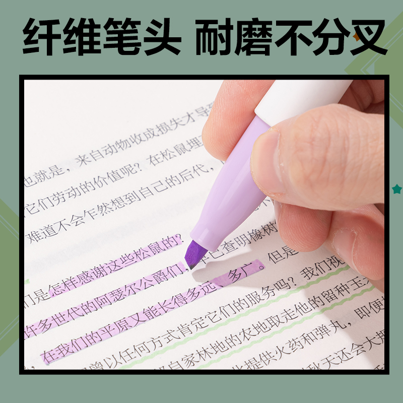 纵横SK199间谍过家家柔彩IP荧光笔(混)(4支/盒)