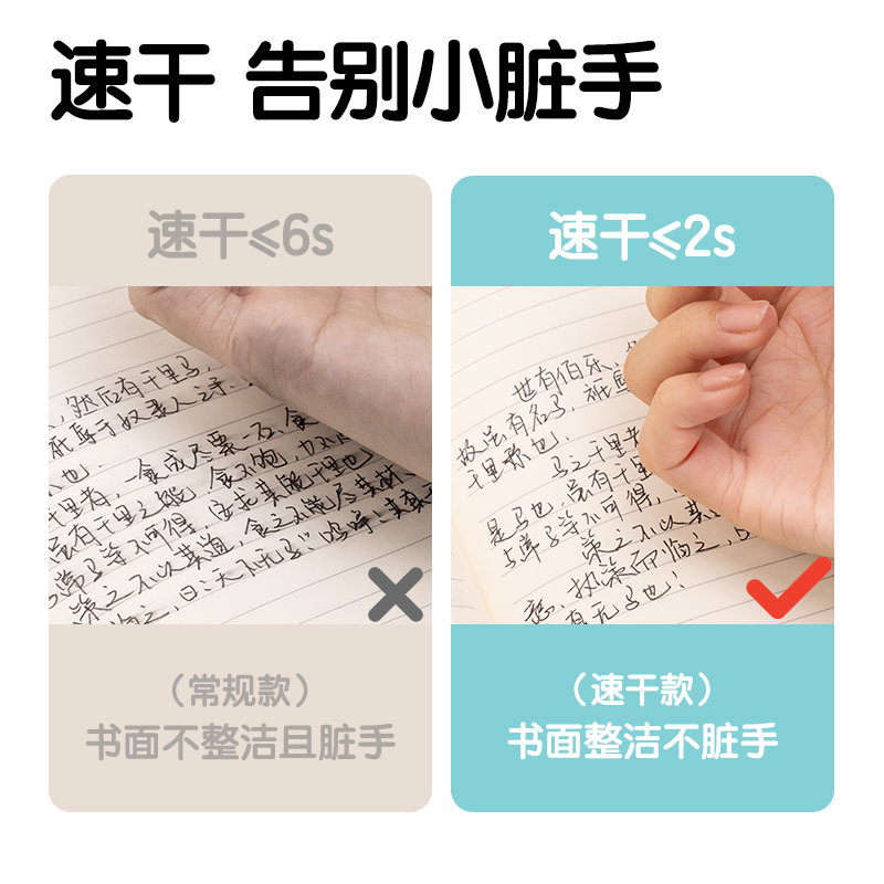 纵横SA311插画系列速干按动IP中性笔0.5mmST头(黑)(支)