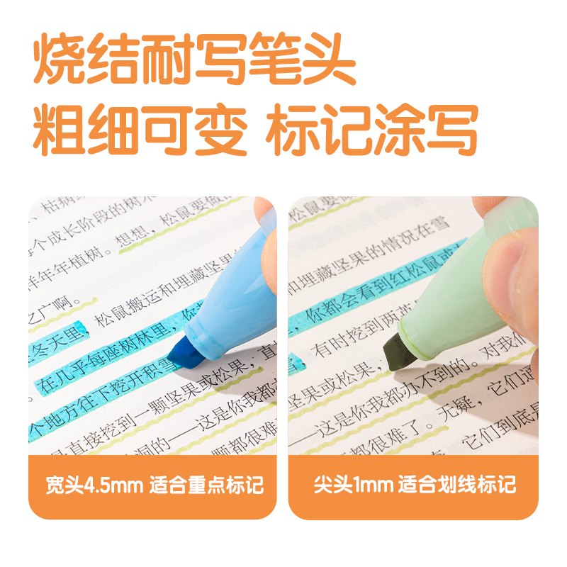 纵横SK194下腰女孩柔彩IP荧光笔(混)(4支/盒)