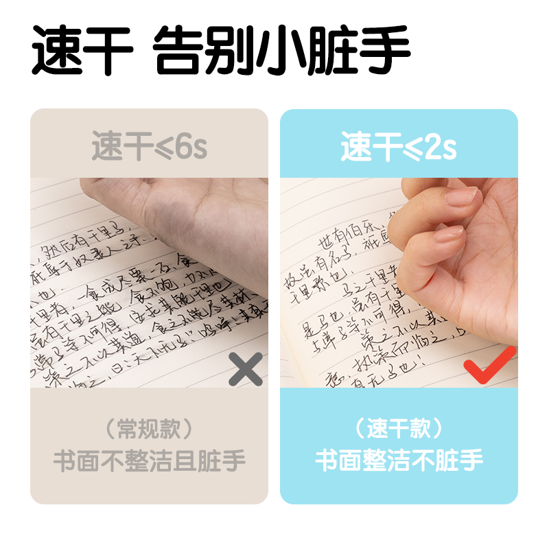 纵横SA312插画系列速干按动IP中性笔0.5mmST头(黑)(支)