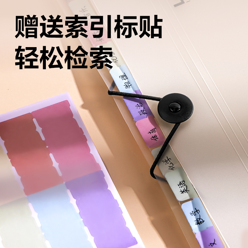 纵横PM310-13线上爆款13格便携风琴包(透明)个)