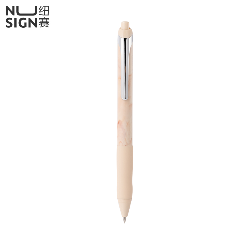 纽赛NS666C速干按动纽赛中性笔0.5mm子弹头(沙丘影)(1支/卡)