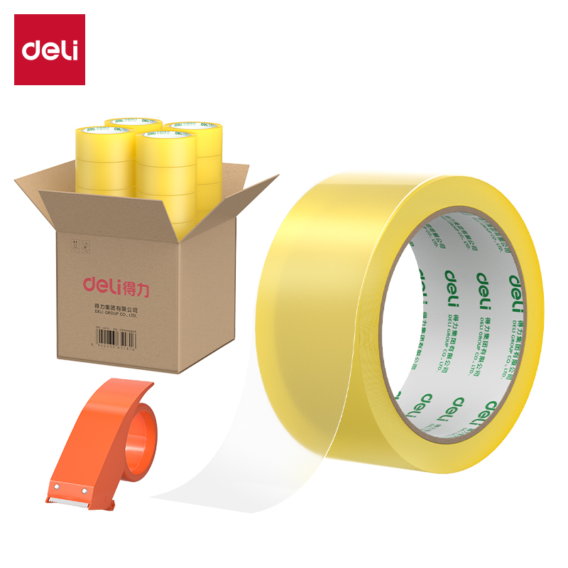 纵横JD419封箱胶带48mm*100y*48μm(透明黄)(4筒/箱)