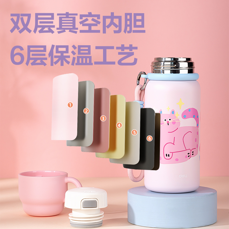 纵横LL620保温杯(子弹头)500mL(304内胆)(混)(中盒单色外箱混色)