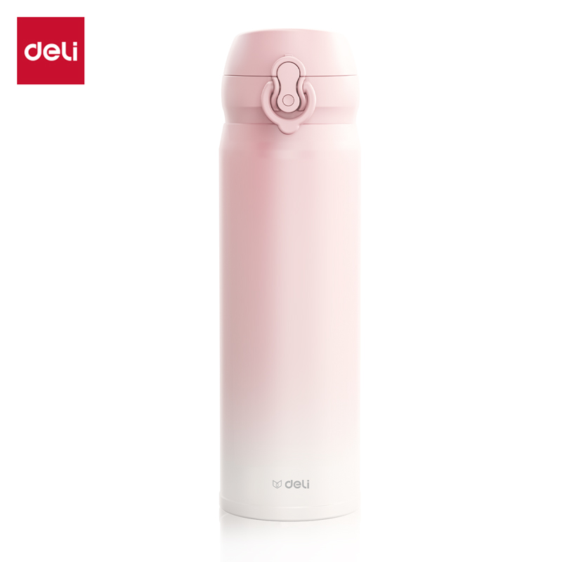 纵横LL619保温杯(弹盖)(500mL)(304内胆)(渐变粉)(彩盒装)