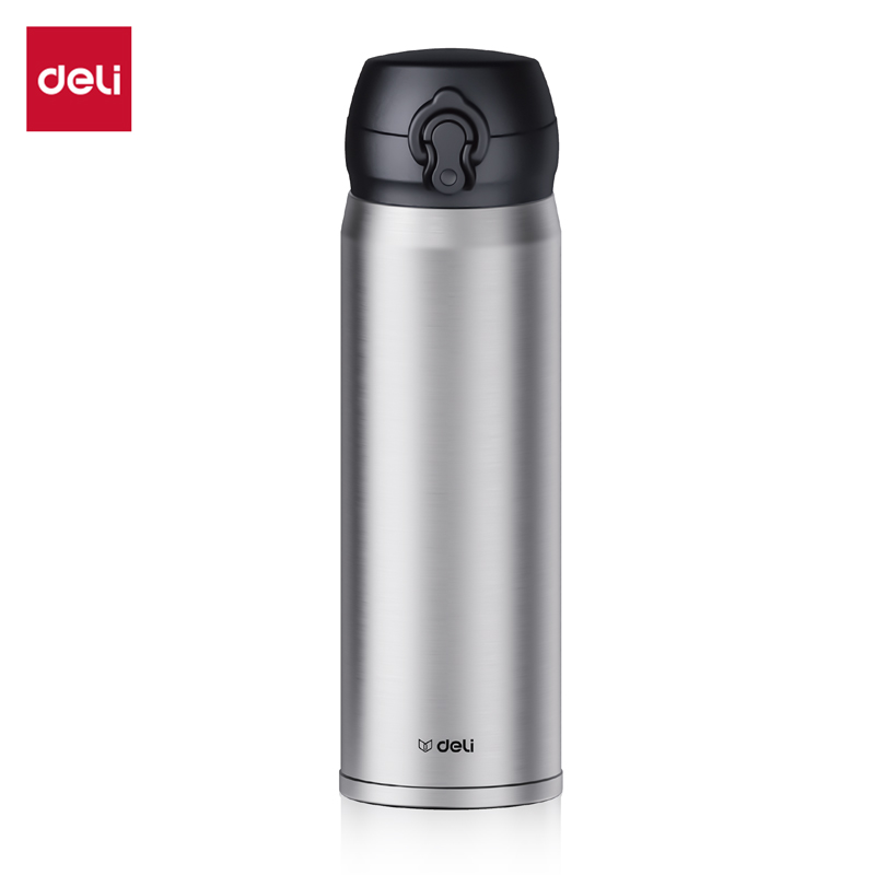纵横LL619保温杯(弹盖)(500mL)(304内胆)(银色)(彩盒装)