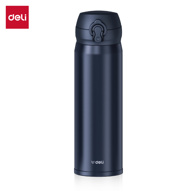 纵横LL619保温杯(弹盖)(500mL)(304内胆)(深蓝色)(彩盒装)