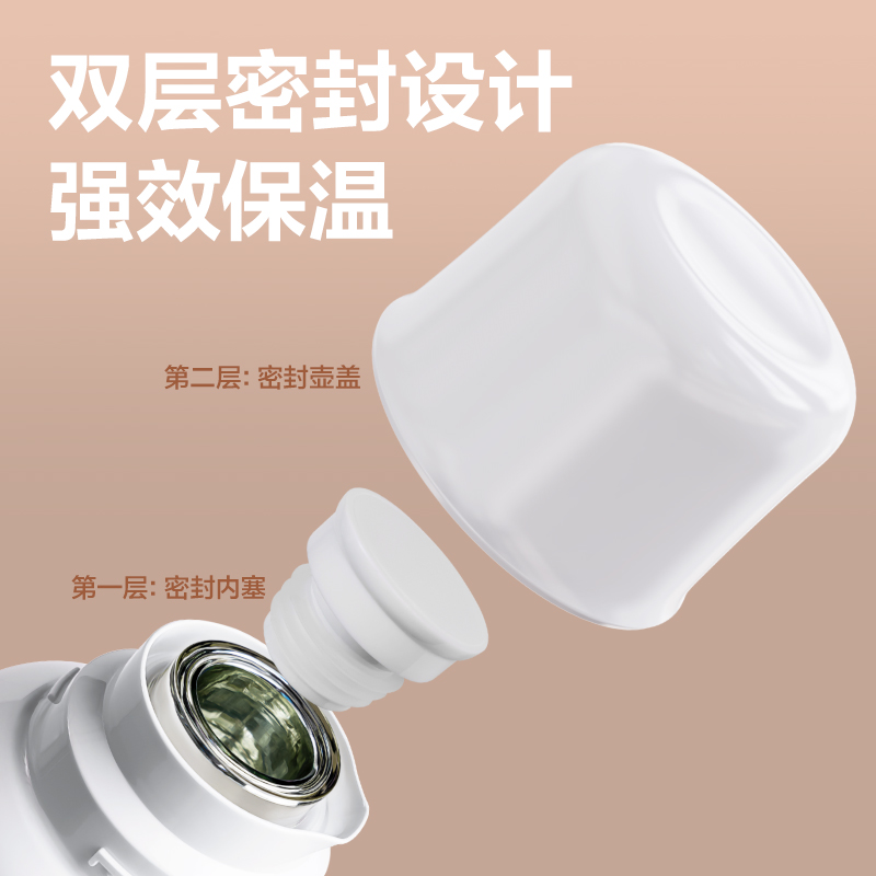 纵横LL109-保温壶-玻璃内胆2L(白)(1个/彩盒)