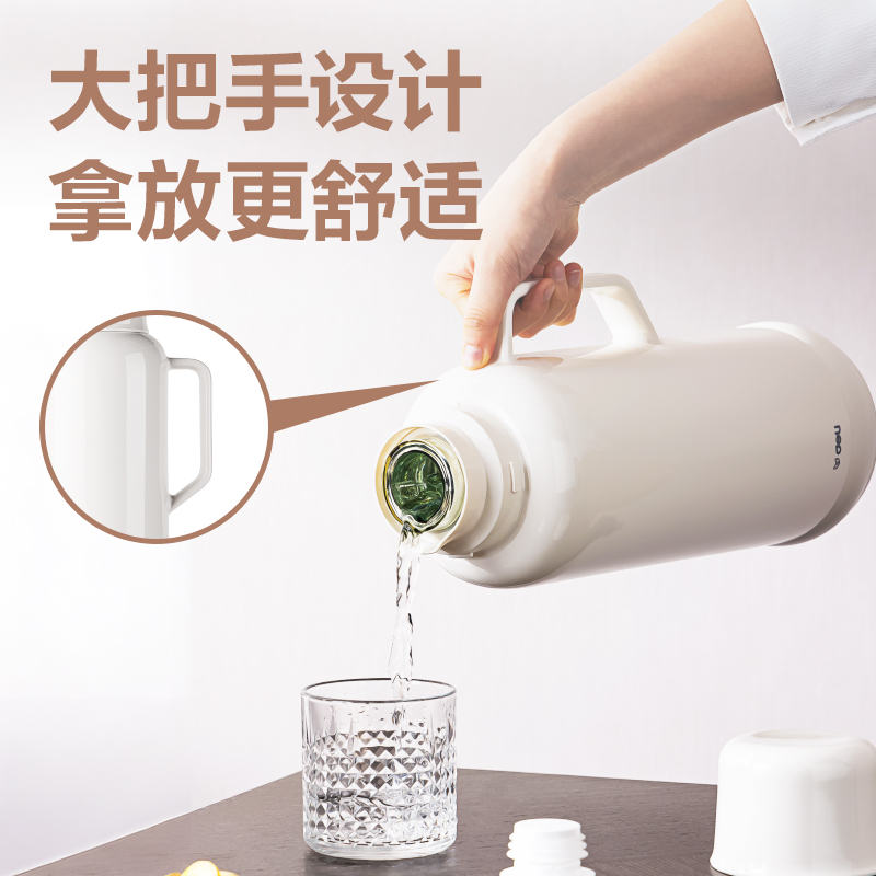 纵横LL109-保温壶-玻璃内胆2L(白)(1个/彩盒)