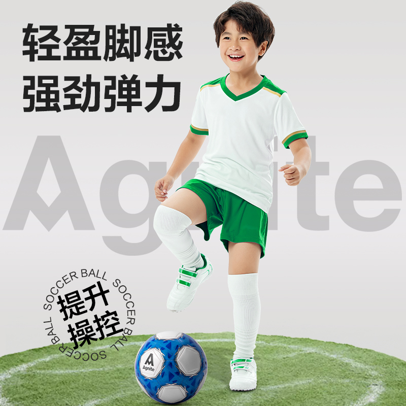 安格耐特FD201_5号发泡PVC机缝足球(白+蓝)(个)