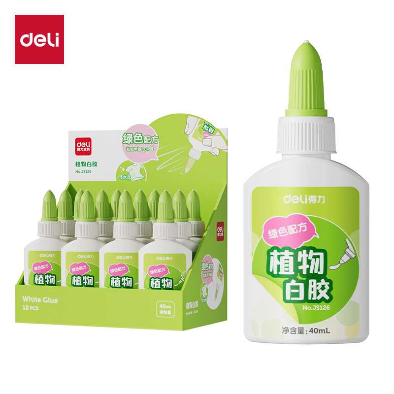 纵横JS126植物白胶40ml(绿色)(瓶)