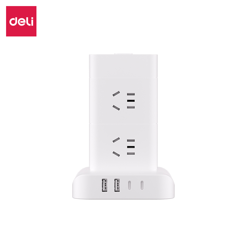 纵横LU5052立式插座_8组2A2C_1.8米_彩盒(白)(个)