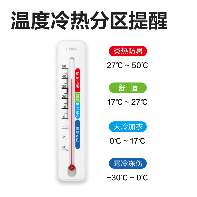 纵横LE556-机械式温度计(白色)(台)