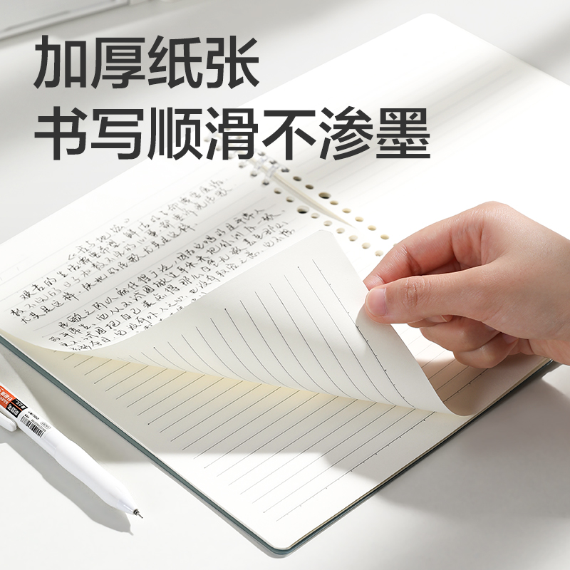 纵横HB5-4可开合活页本PP壳(深红-可开合)(本)