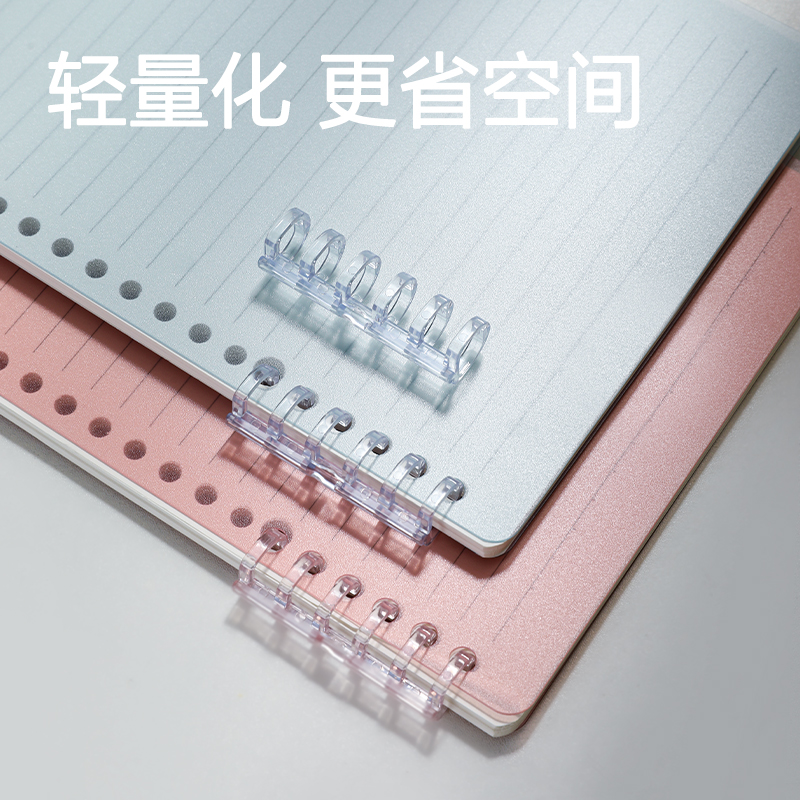 纵横HA5-4可开合活页本PP壳(深红-可开合)(本)